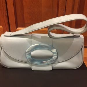 Nicole Miller Small Leather Purse (Light Blue)